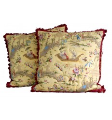 Pair of Chinoiserie Pillows