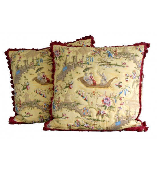 Pair of Chinoiserie Pillows