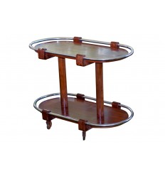 2-Tiered Mid-Century Serving Cart