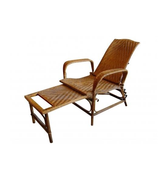 French Bamboo Chaise