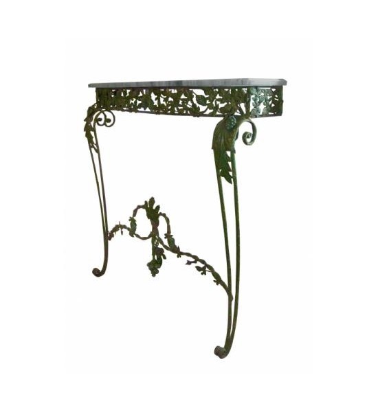 French Vintage Metal Demilune
