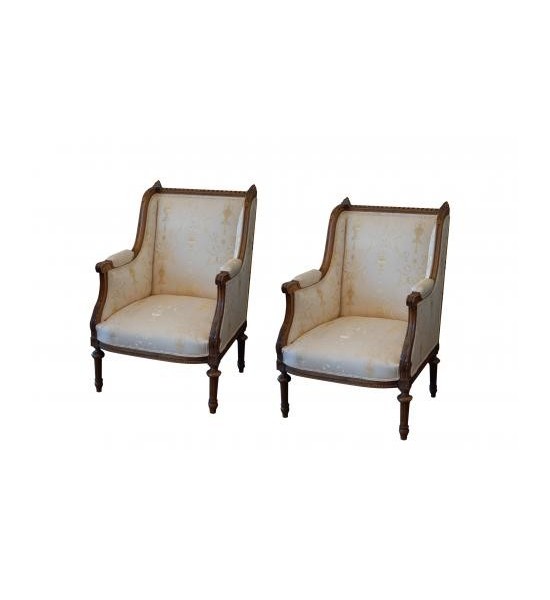 A pair of French Arnchairs