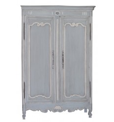 Blue & White Painted Armoire